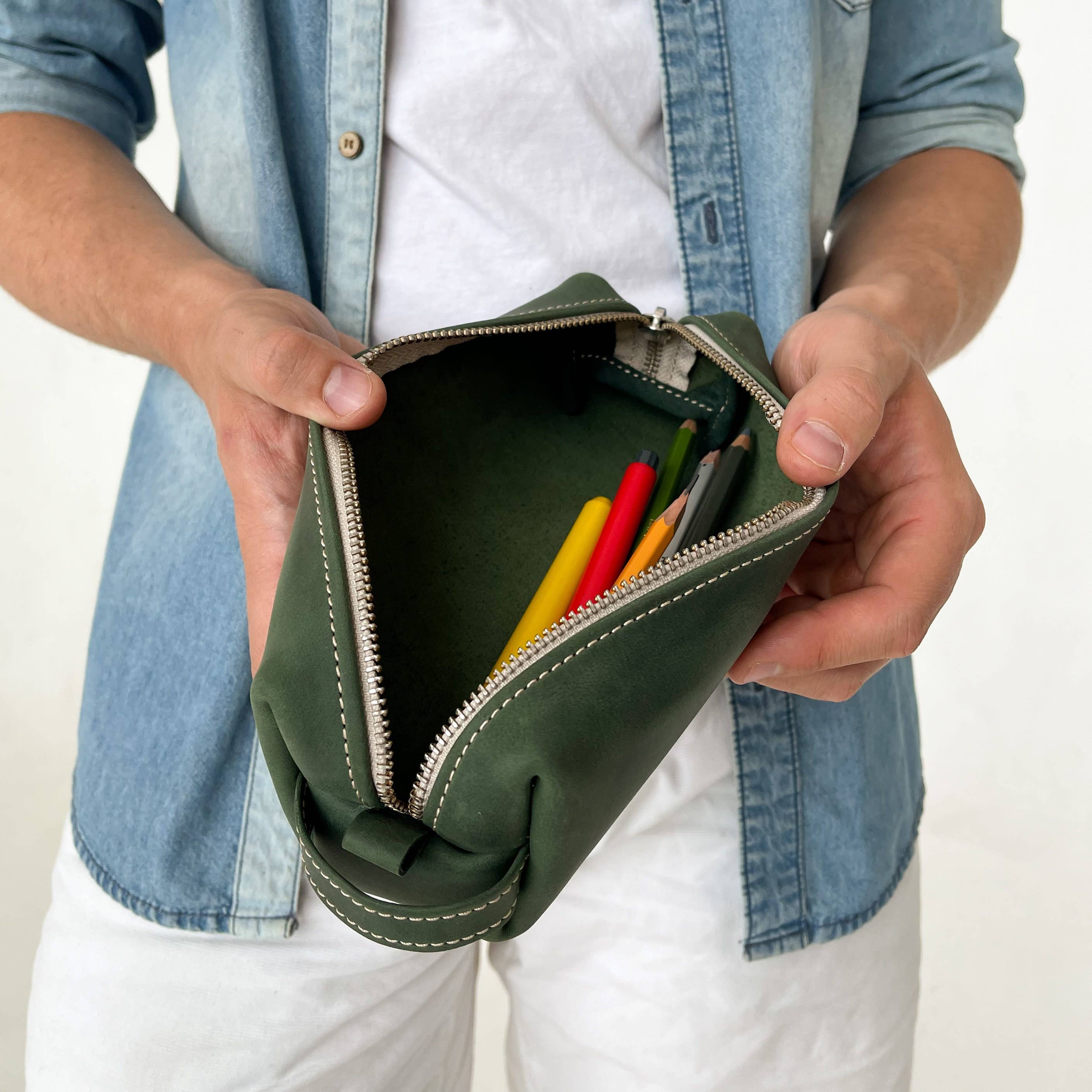 Pol Leather Studio – wholesale Pencil case/pouch – Pencil Case, Pen Case, Leather Makeup Bag.5