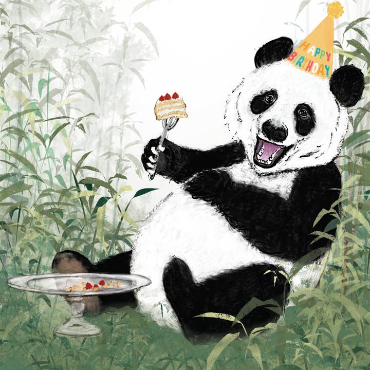Mitzi Bitsy Spider - Wholesale Birthday Card - My Pleasure, Panda Happy Birthday Greeting Card2