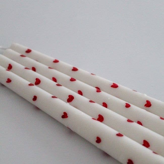 Root Aromaterapi - Wholesale Tapered Candle/Candlestick - Candlestick Soy Candle with Hearts2