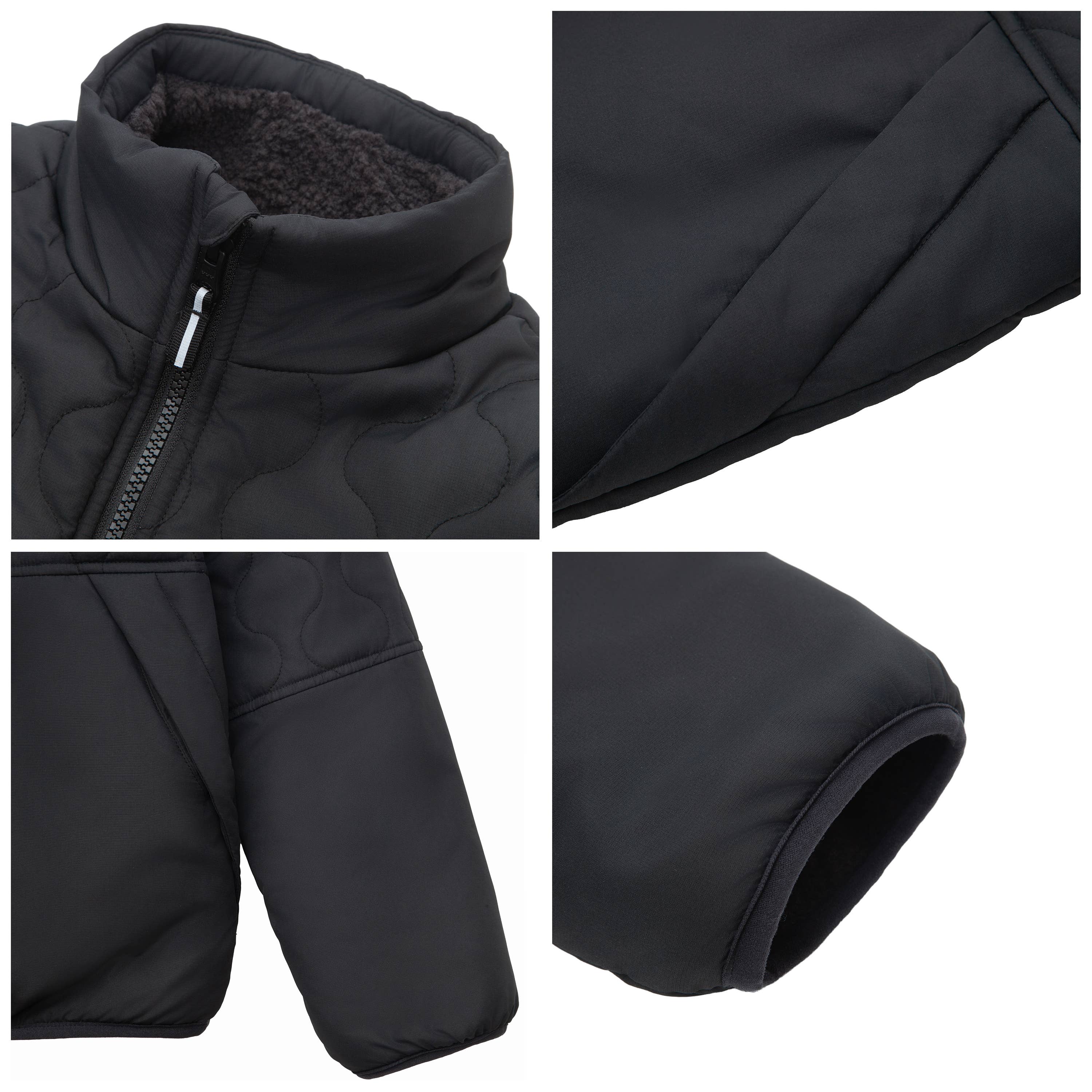 Rokka & Rolla - Wholesale Puffer Jacket - Kids - Boys' Reversible Quilted Jacket Fleece Puffer Coat21