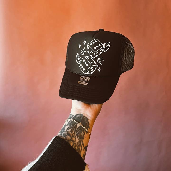Grady Ln Boutique - Wholesale Trucker Hat - Women's - Dice Trucker Hat