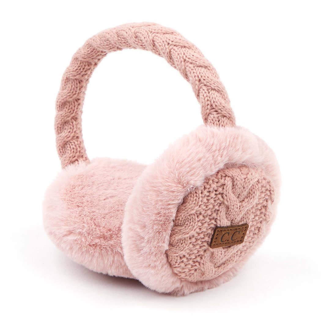 Fashion City - Wholesale Earwarmers/Ear Muffs - Women's - Cable Knitted Faux Fur Ear Muffs7