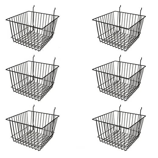Deep Wire Storage Baskets For Gridwall and Slatwall for wholesale by Only Hangers