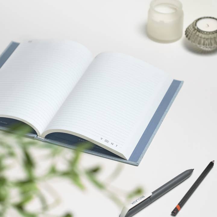 VENT for Change USA - Wholesale Notebook - Notebook A5 Recycled Ocean Waste - Ocean Blue