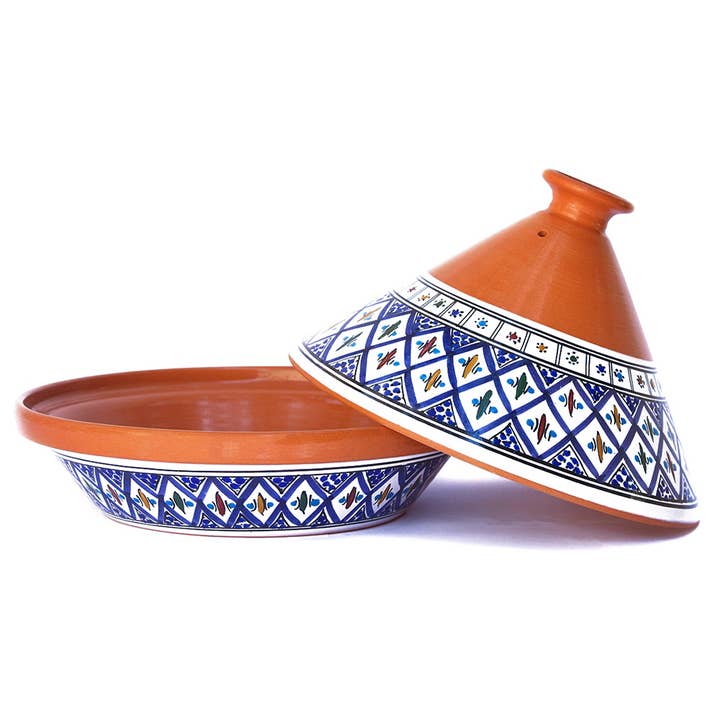 Kamsah – wholesale Cooking pot – Bohemian Supreme Blue Large Tagine Pot