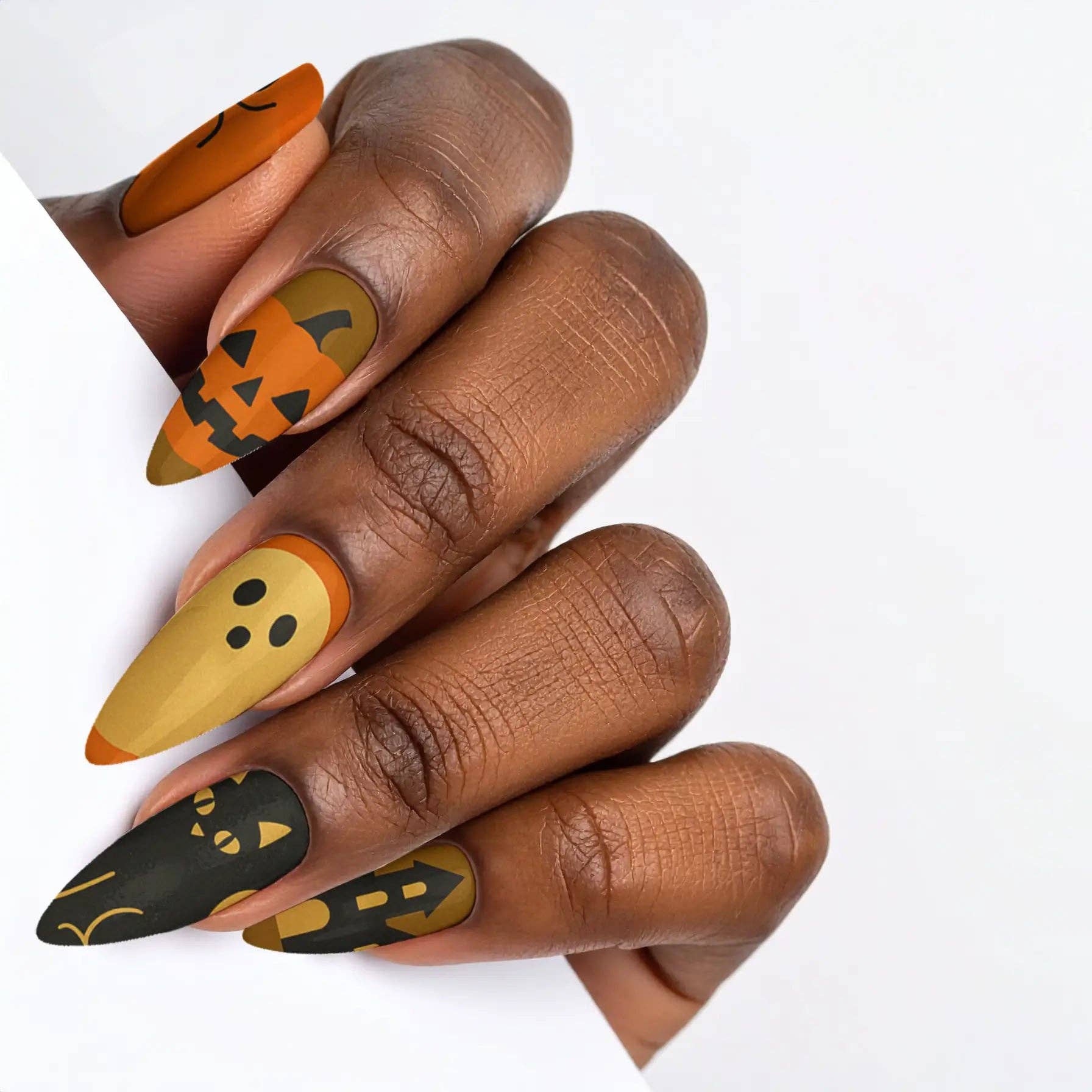 FYNE BODY - Wholesale Press-on/fake nails - Ghoul's Gold Glamour Halloween Press-On Nails30