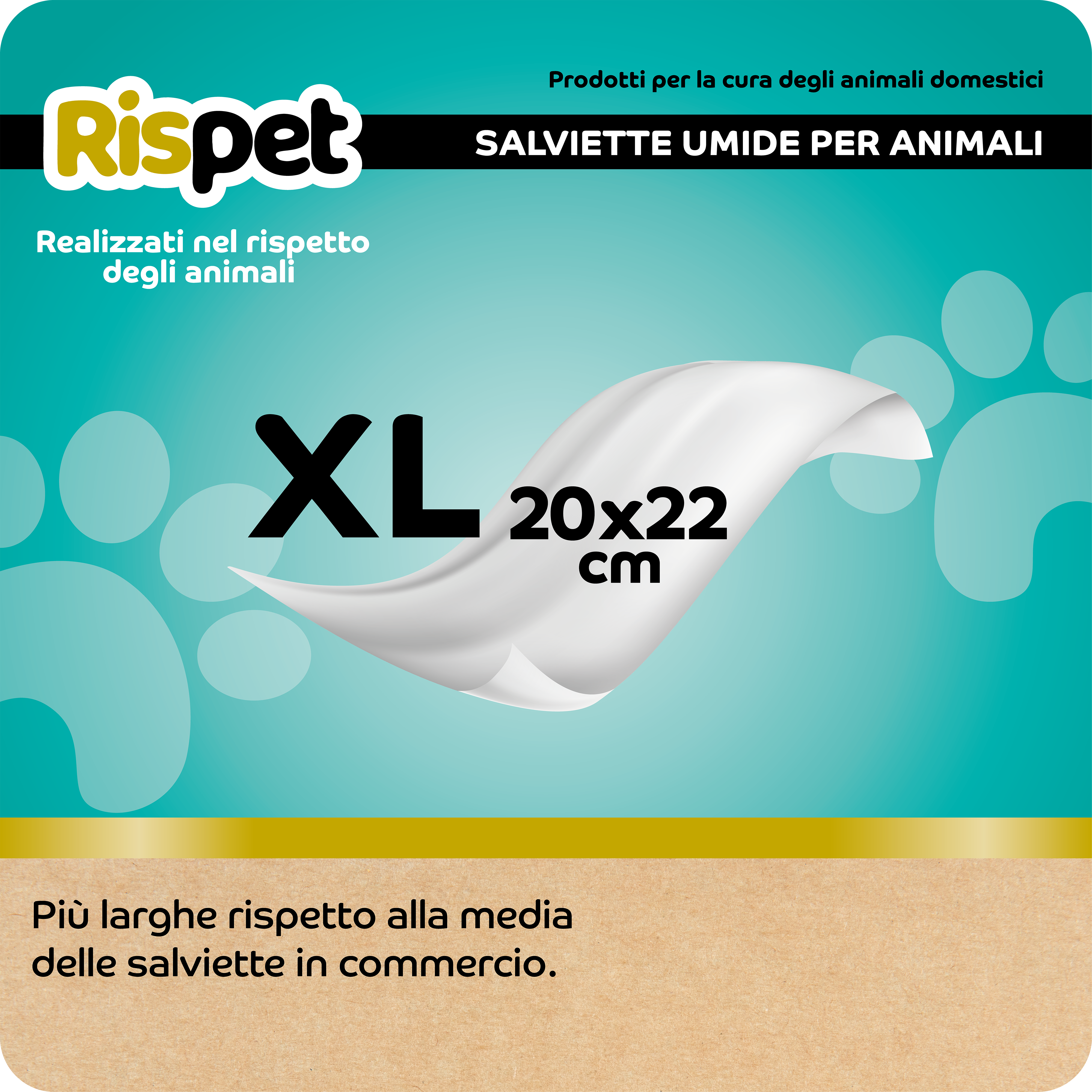 Babylino - Wholesale Pet Grooming Aid - Dog - Rispet XL Sanitizing Wipes Avocado and Silk for Pet, 54 Units3