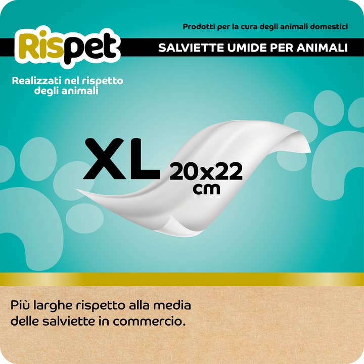 Babylino - Wholesale Pet Grooming Aid - Dog - Rispet XL Sanitizing Wipes Avocado and Silk for Pet, 54 Units3