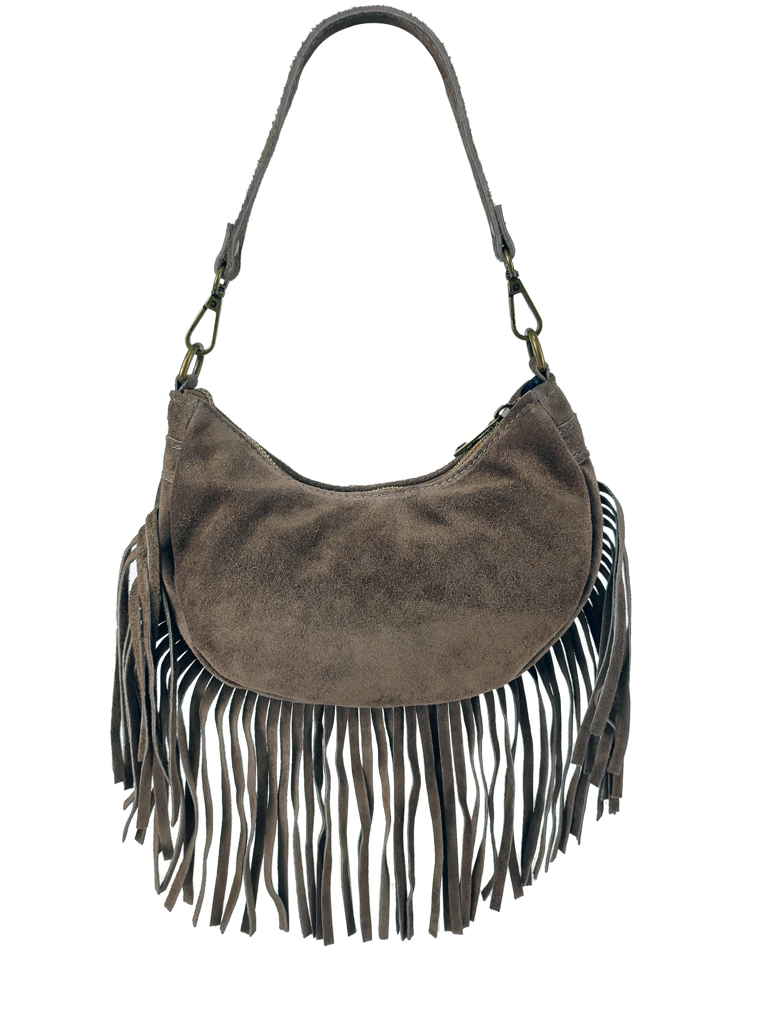 Florence Leather - Wholesale Shoulder Bag - Women's - Fringed suede bag7