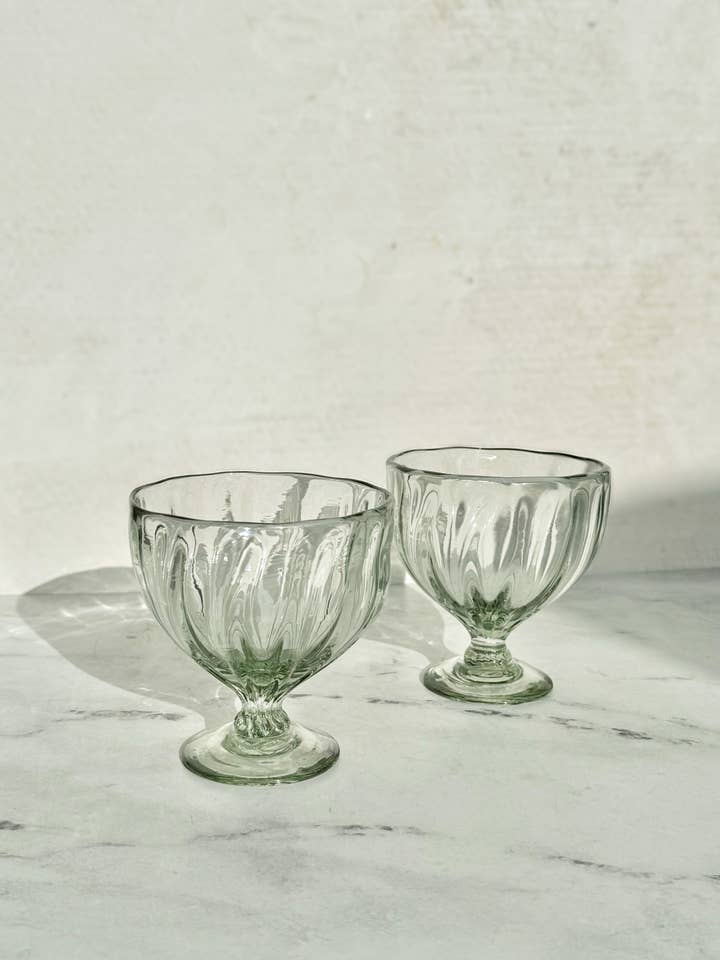 Verre à parfait soufflé à la main pour la vente par Villa Lua Home