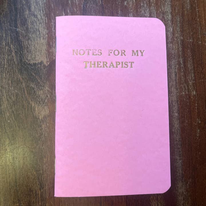 Notes For My Therapist Pocket Notebooks for wholesale by Scallywag Letterpress