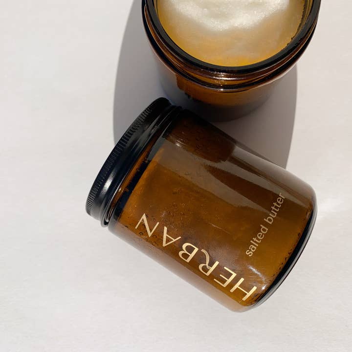 Salted Butter body scrub for wholesale by Herban Body Care