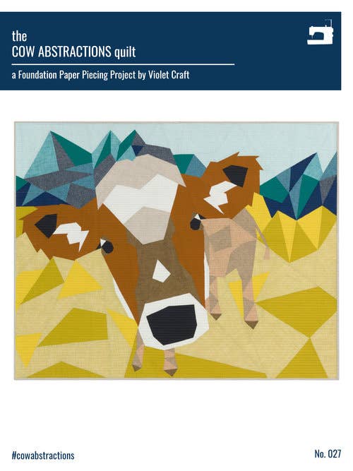 The Cow Abstractions Quilt Pattern for wholesale by Violet Craft