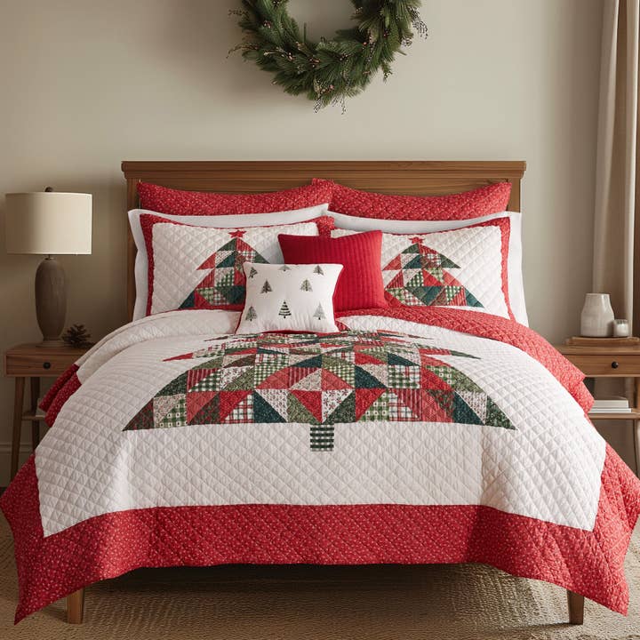 Patchwork Pine Quilt Set for wholesale by Levtex Home