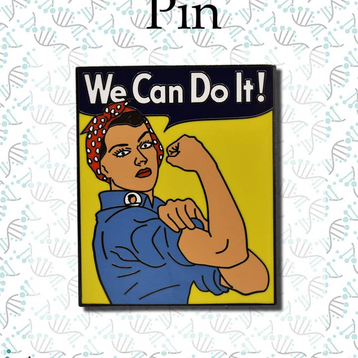 Rosie the Riveter Hard Enamel Pin for wholesale on Faire