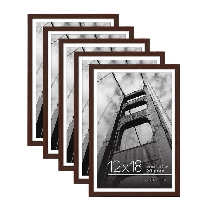 Americanflat - Wholesale Picture Frame - Americanflat Picture Frame with Mat Slim Molding (5 Pack)84