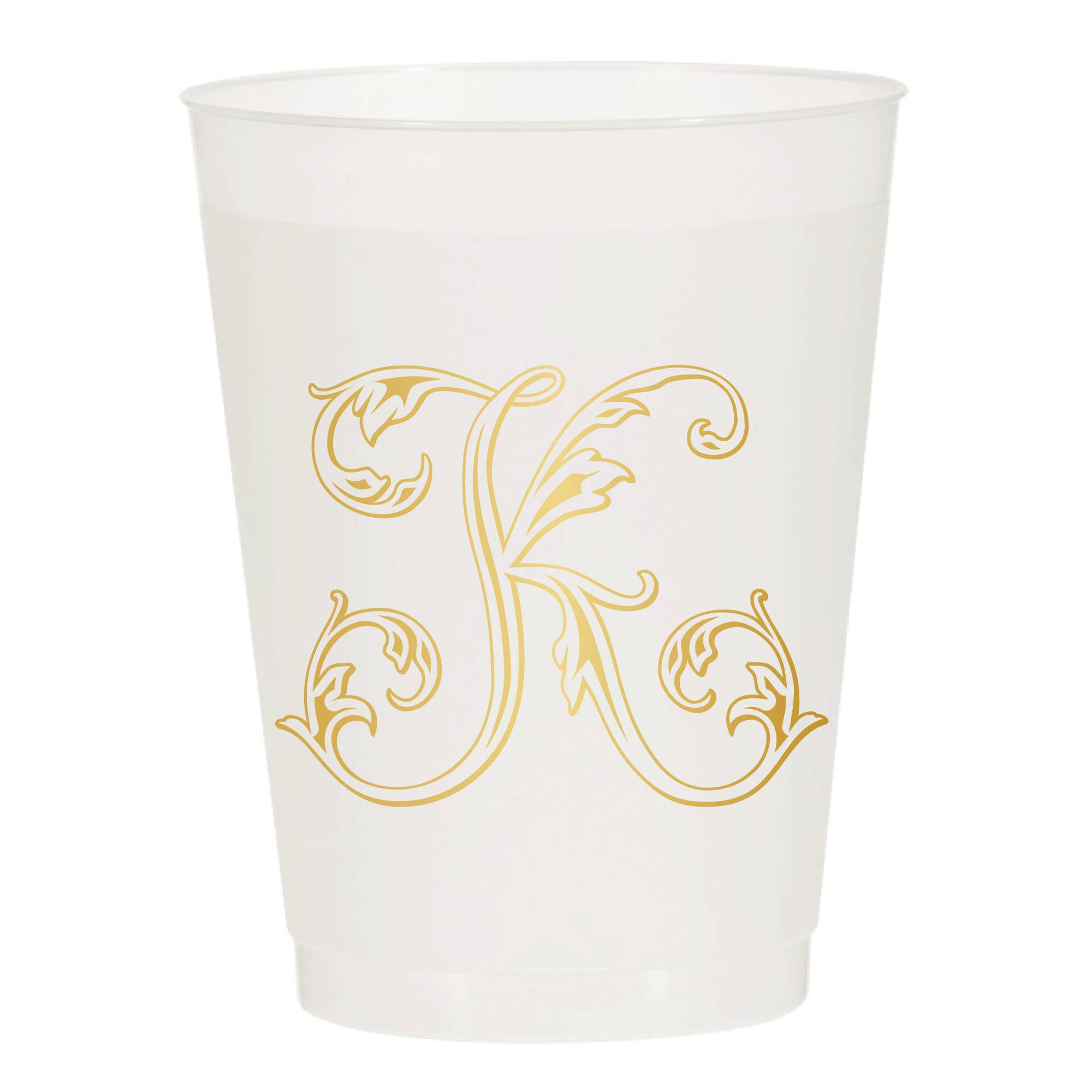 Sip Hip Hooray - Wholesale Disposable Cup - Initial Monogrammed Frosted Cups9