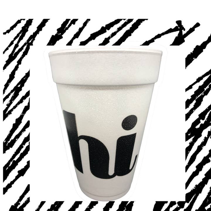 Hi - 16oz Styrofoam Cups for wholesale by Pink Machine