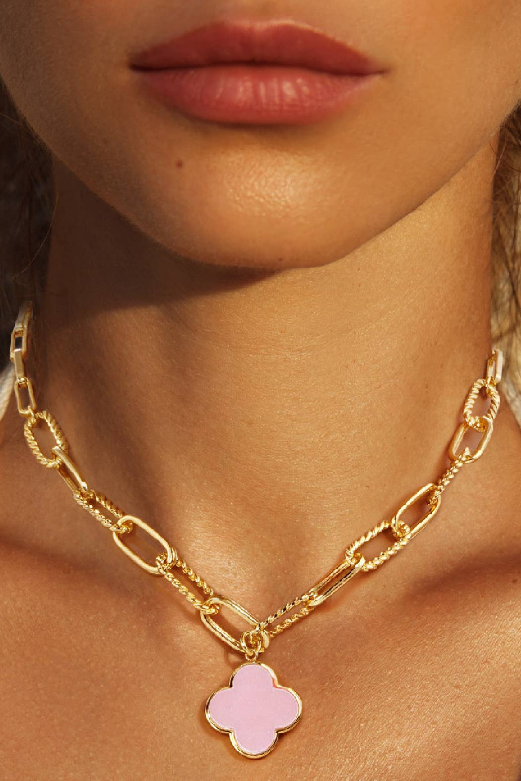 Embellish Your Life - Vente Colliers à pendentif - Collier Paperclip Clover2