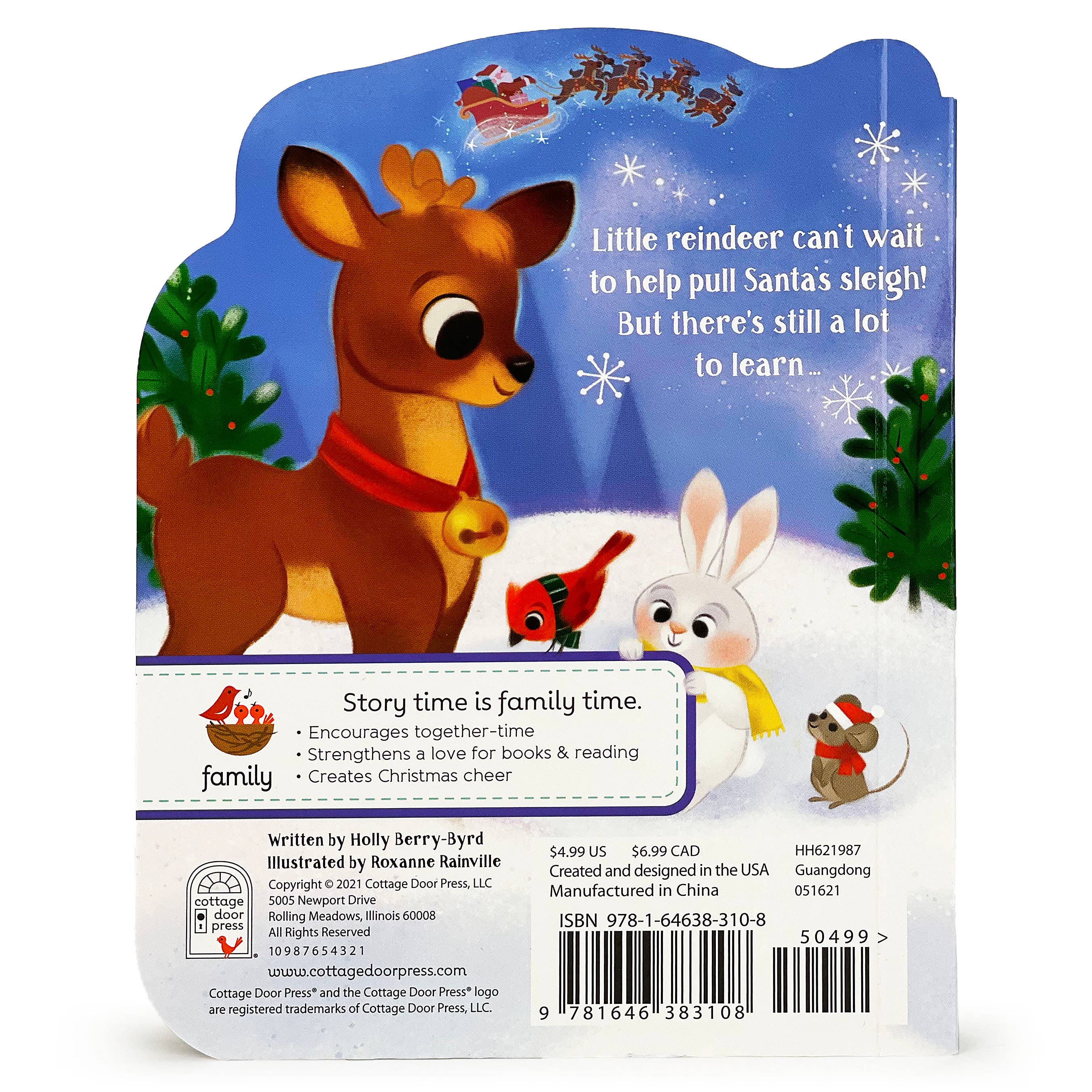 Cottage Door Press - Wholesale Baby & Toddler Book (0-2) - A Little Reindeer Shaped Christmas Board Book5