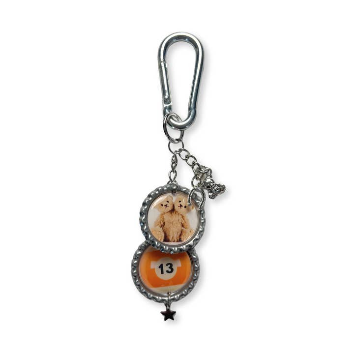 Lucky '13' Bag Charm for wholesale by Painted Lady