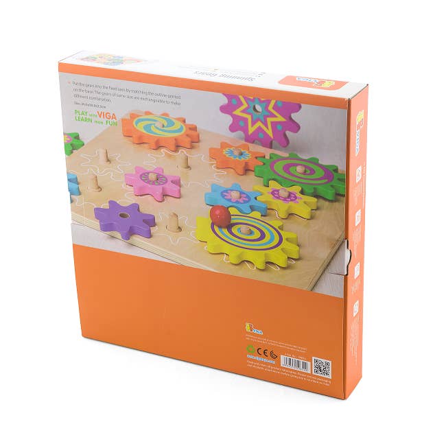 Trade Toys Limited - Wholesale Puzzle - Kids - Viga Spinning Cogs And Gears Puzzle