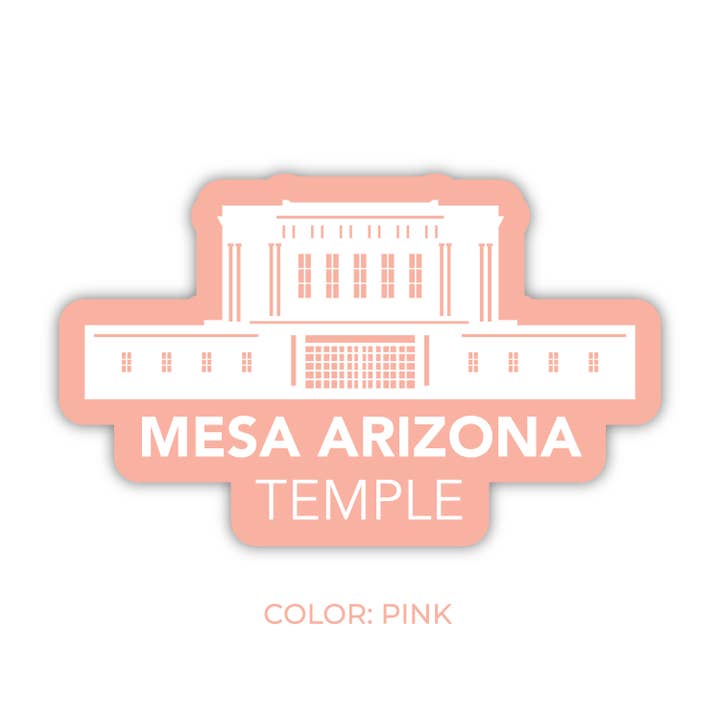 JasmineTreeDesign - Wholesale Sticker - Mesa Arizona Temple Sticker, LDS Mesa Arizona Temple Temple3