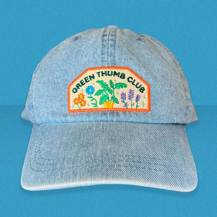 Green Thumb Club Dad Hat for wholesale by The Space Bureau