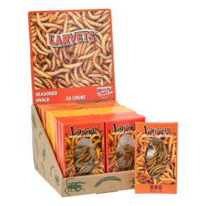 L&F Universal Goods - Wholesale Hard Candy - Larvets Edible Worms Assorted Flavors 24 CT0