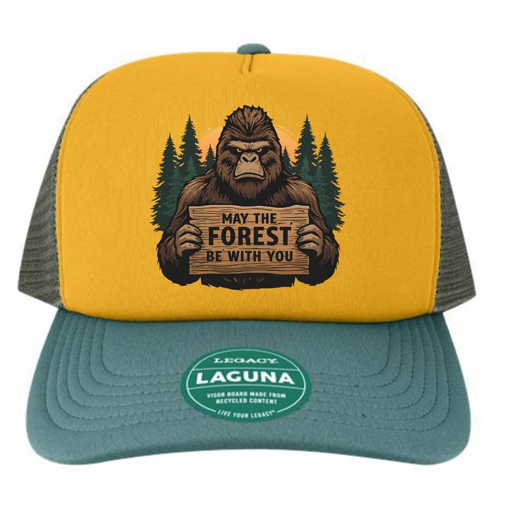 Forest Be With You- Men's Camping Outdoor Trucker Hat for wholesale by Blue Moon Outfitters