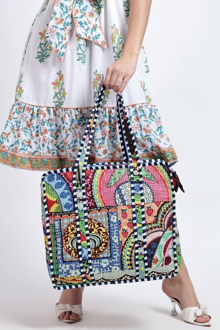 Hi Handmade - Wholesale Tote Bag - Women's - Cotton Tote Bag With Zip - Coachella0