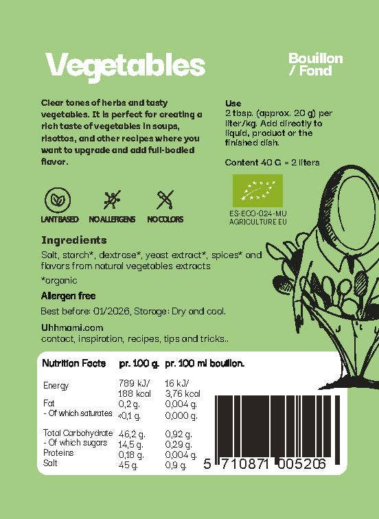 Uhhmami - Wholesale Stock - UHHMAMI VEGETABLES2