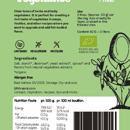 Uhhmami - Wholesale Stock - UHHMAMI VEGETABLES2