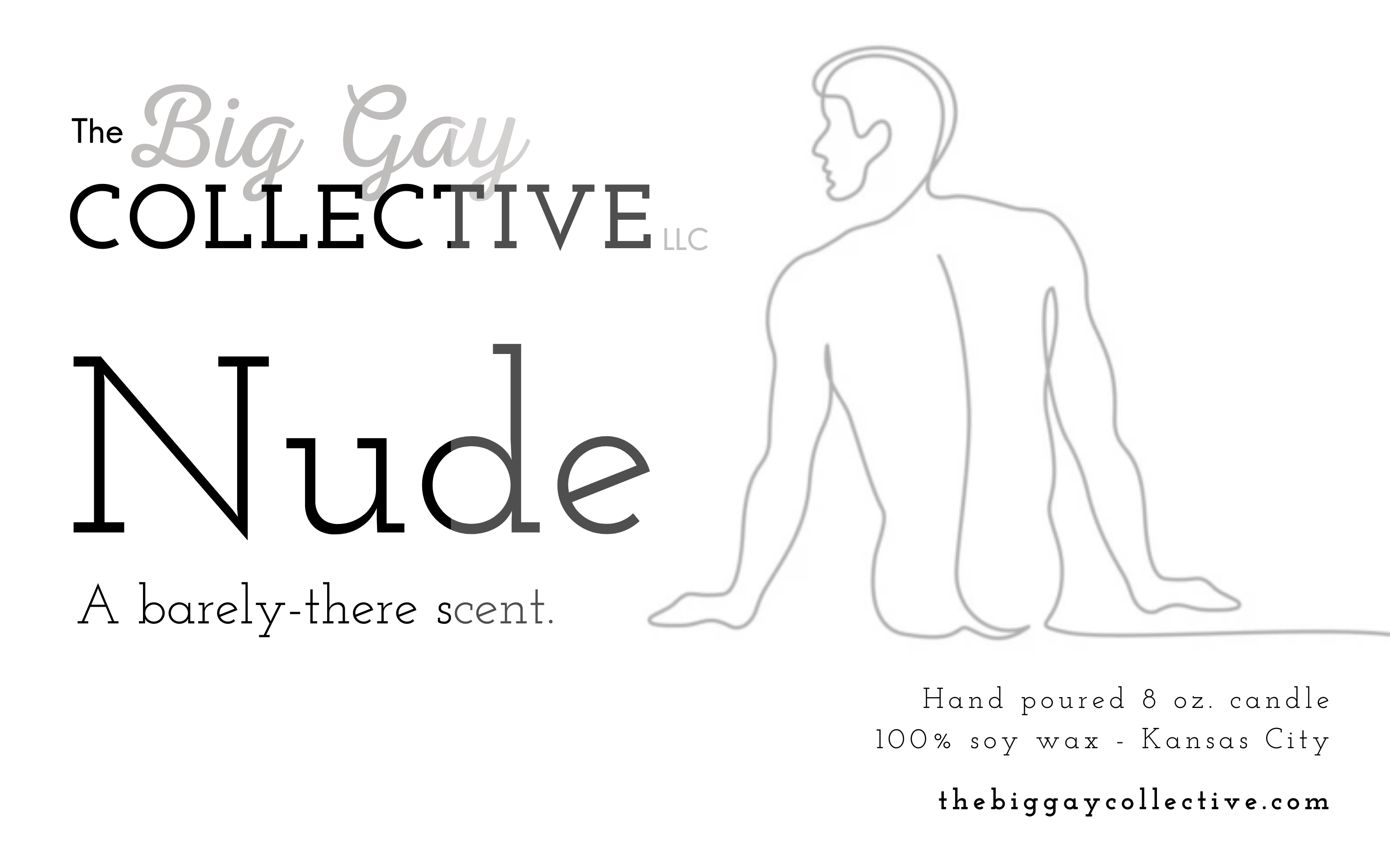 The Big Gay Collective LLC - Wholesale Jar/Filled Candle - Nude4