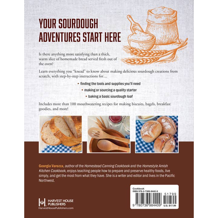 Harvest House Publishers Gift & Specialty Books - Wholesale Cookbook - The Homestead Sourdough Cookbook