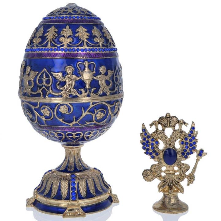 Œuf de Pâques Impérial Royal Tsarevich 1912 5,5 pouces pour la vente par BestPysanky