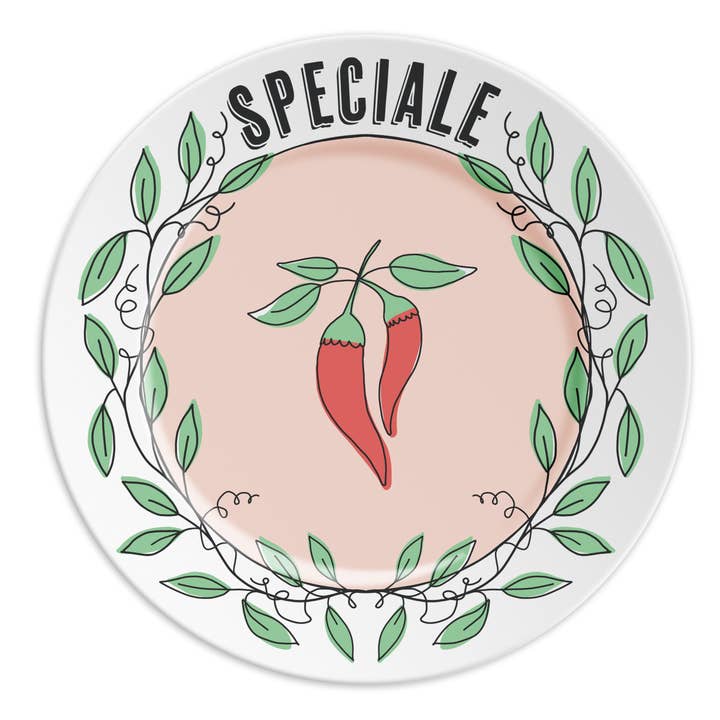SPEZIAL - Porzellanteller mit Schriftzug für den Großhandel von ilaria.i