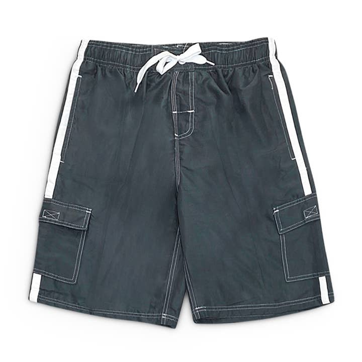 NORTY Mens S-2XL Charcoal 2 Swim Suit 25003 Prepack for wholesale by The Norty Brand