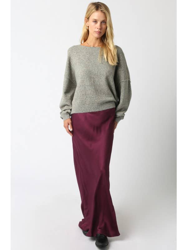 Olivaceous - Wholesale Skirt - Women's - Kaiya Satin Skirt7