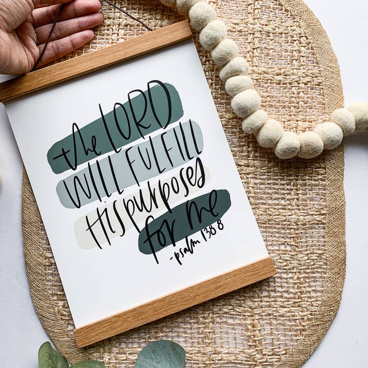 Psalm 138:8 Print for wholesale by chrpaperie