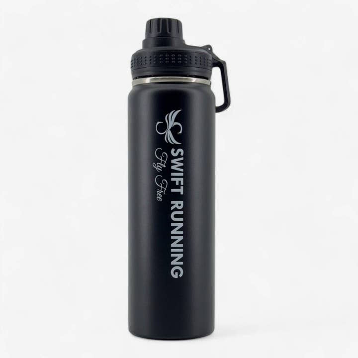 Water Bottle Black for wholesale by Swift Running