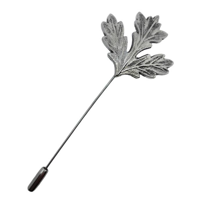 Silver Maple Leaf Lapel Pin for wholesale by Mrlapel