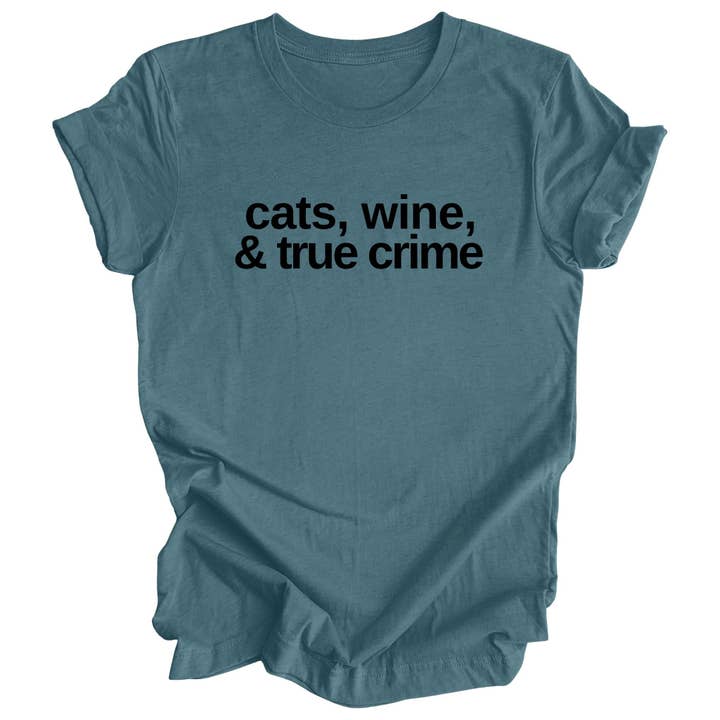 Cats, Wine & True Crime Text for wholesale by Luv the paw