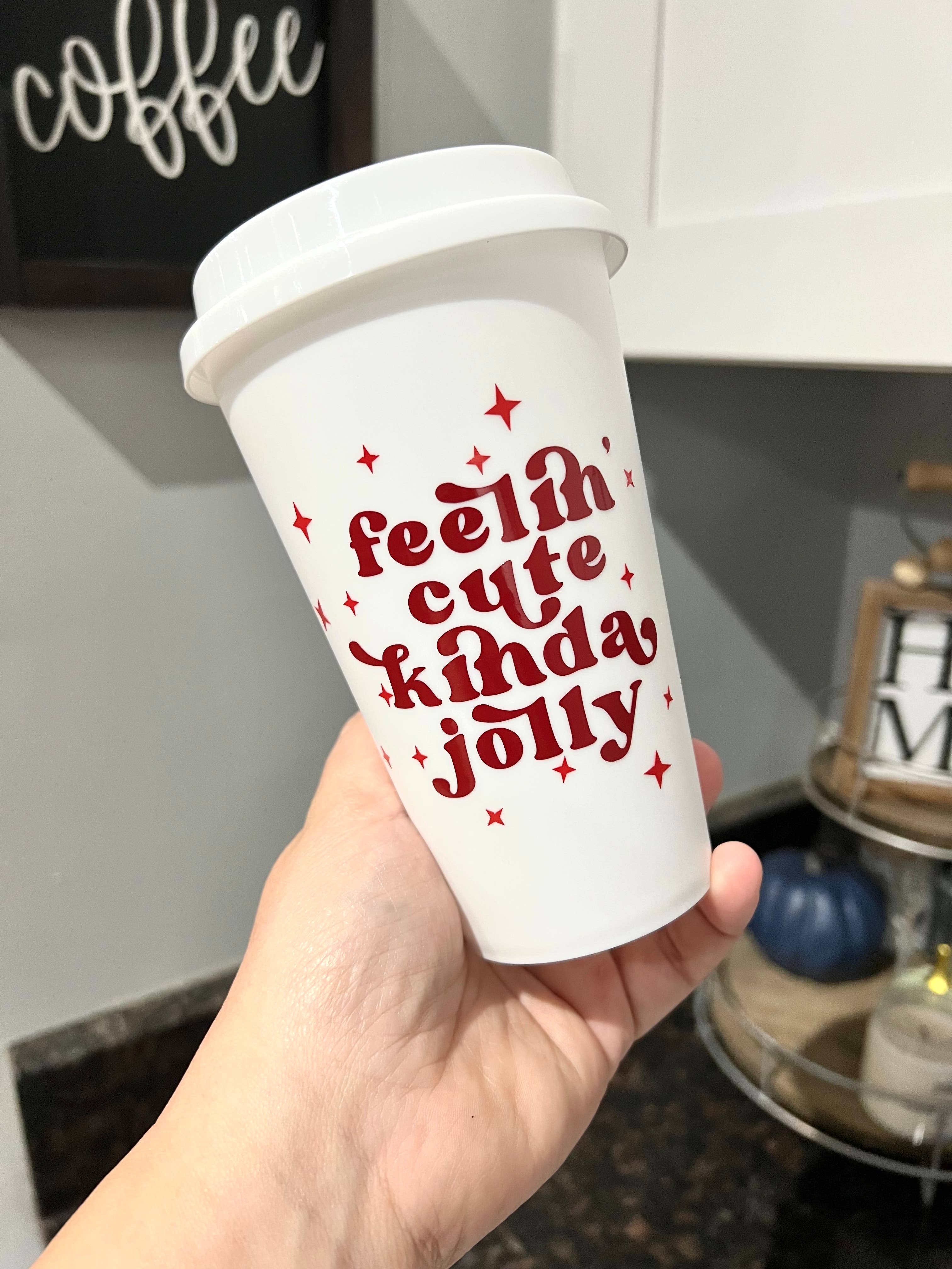 Boho Sips – wholesale Coffee mug – Christmas Mug | Reusable Coffee Cup | Holly Jolly0