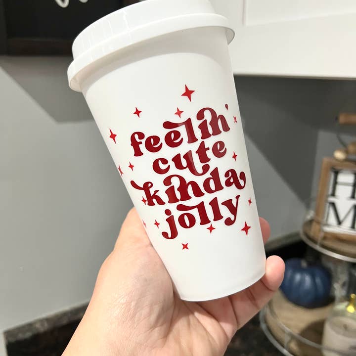 Boho Sips – wholesale Coffee mug – Christmas Mug | Reusable Coffee Cup | Holly Jolly