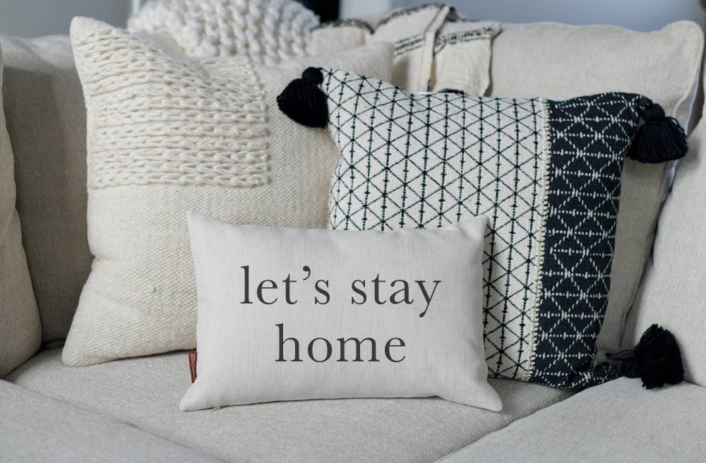 521handmade - Wholesale Throw/Decorative Pillow - Let's Stay Home Love Throw Pillow3