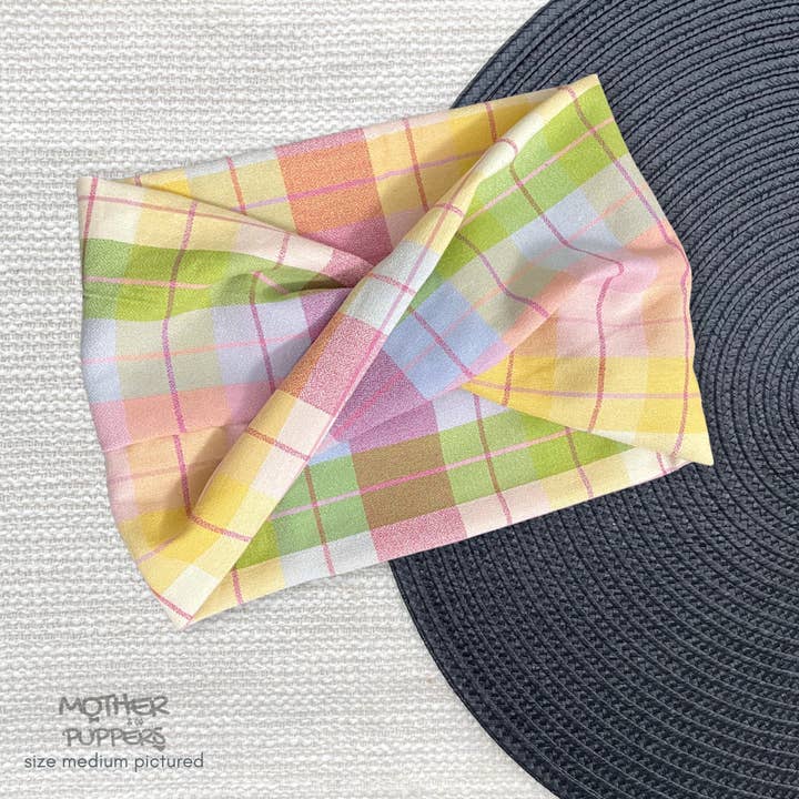 Summery Plaid Scarf for wholesale by Mother Puppers Co.