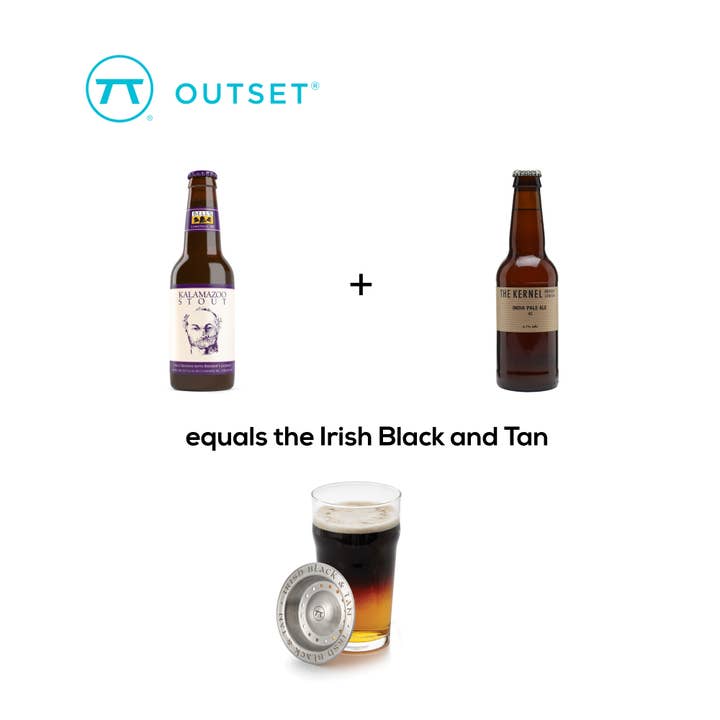 Fox Run Brands - Wholesale Bar Tool - Outset Irish Black and Tan Beer Layering Tool, 3.75"4