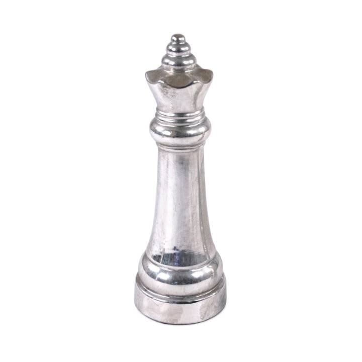 Metallic Silver Queen Chess Accent Decor (16079 A840) for wholesale on Faire