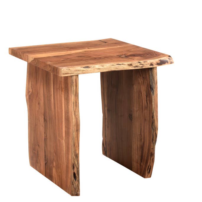 HomeRoots - Wholesale Bijzettafel - 24" bruine bijzettafel van massief hout1